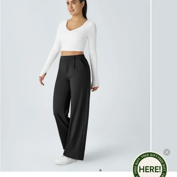 Halara Women's High Waisted Straight Leg Work Pant Trio - Picture 7 of 16